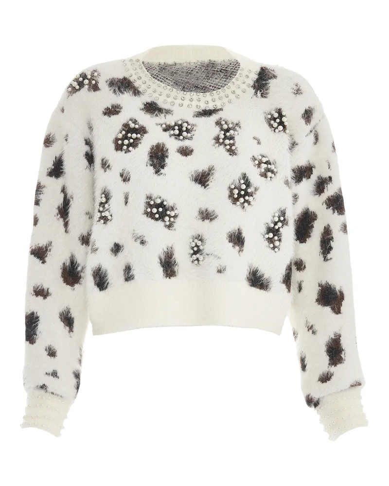 FAINA Strickpullover für Damen - Wollweiß Wollweiß