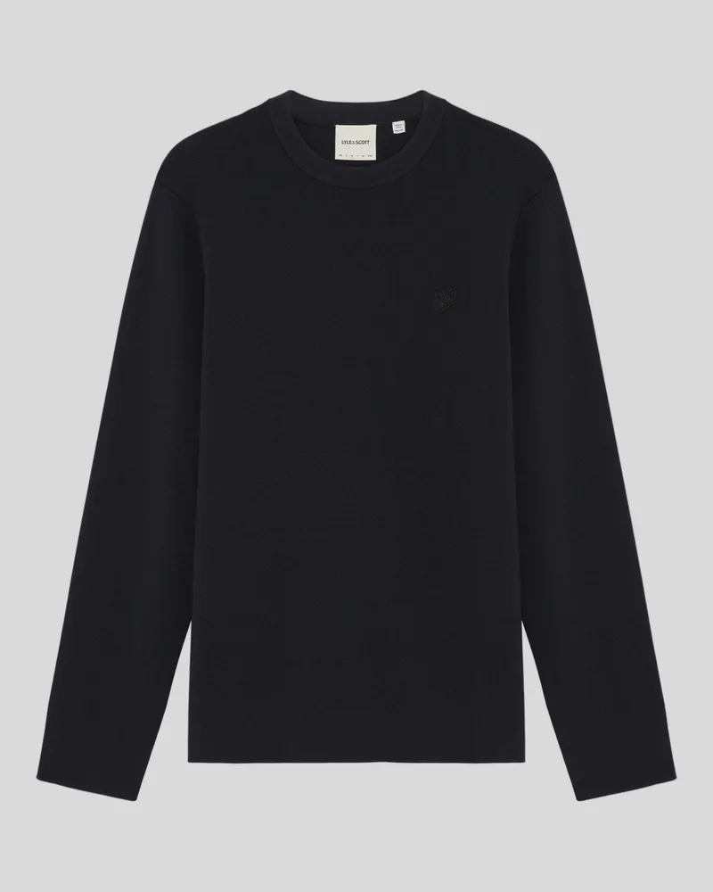 Lyle & Scott Milano Rundhalspullover Schwarz