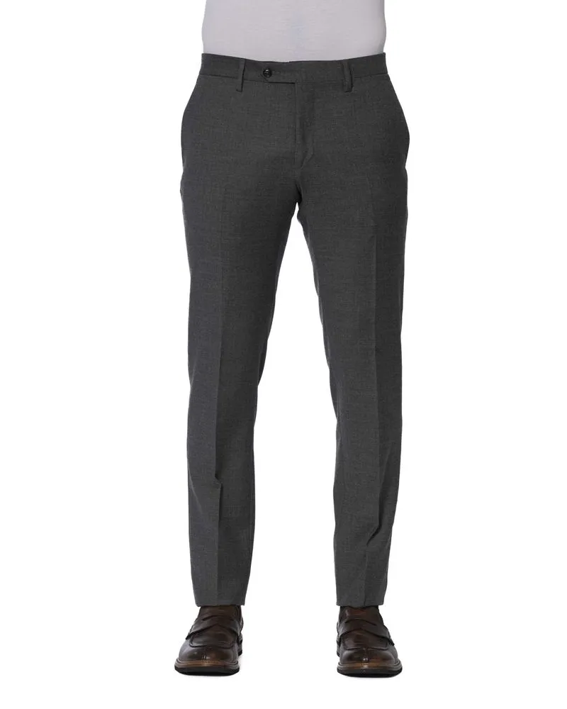 Trussardi Klassische Passform Hose Tr24079 - Grau Grau