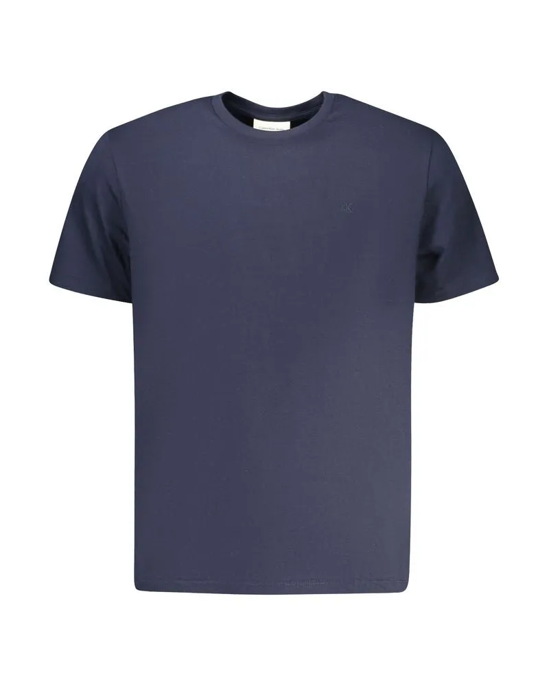 Calvin Klein Blaue Baumwolle Herren T-Shirt Blau