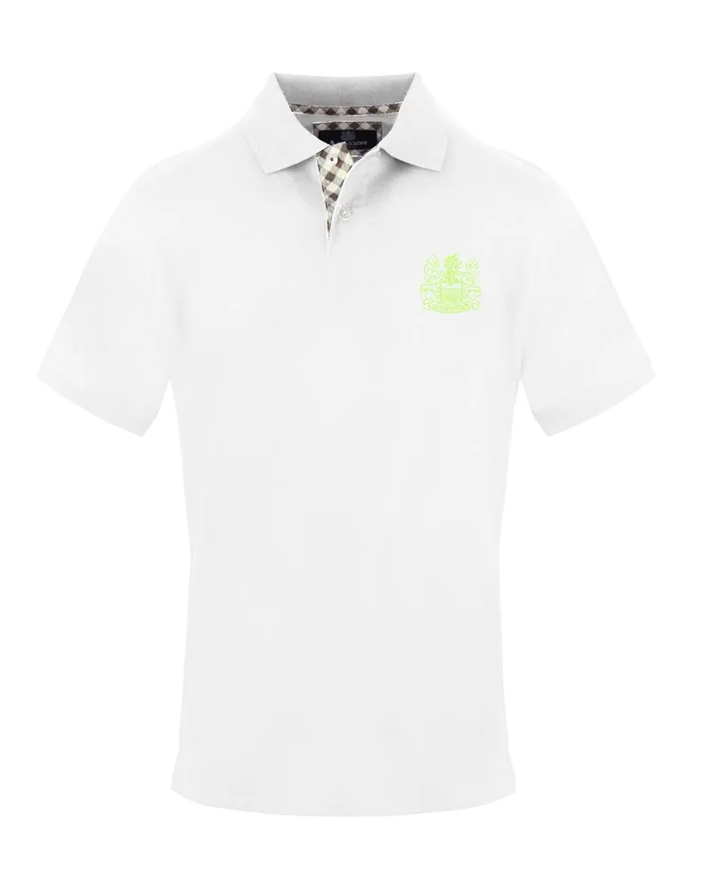 Aquascutum Poloshirt für Herren, kurzärmlig (Weiß Weiß