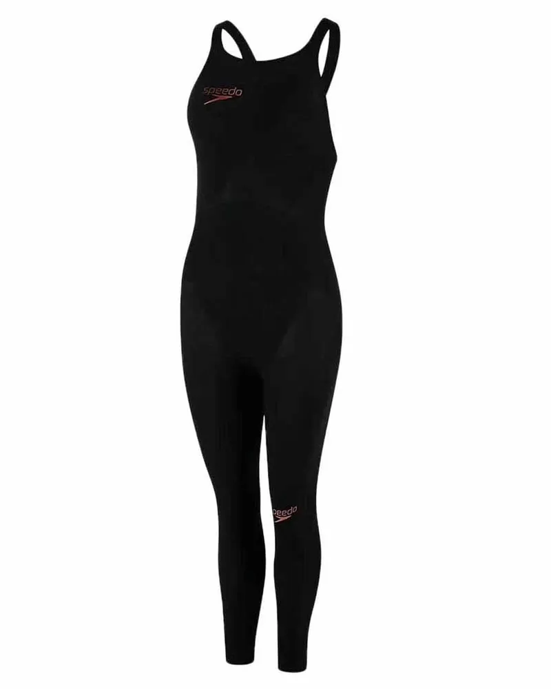 Speedo Fastell Elite 2 Openwater BLCK/Rd Closedback Womens Badeanzug 8 103143597 Schwarz