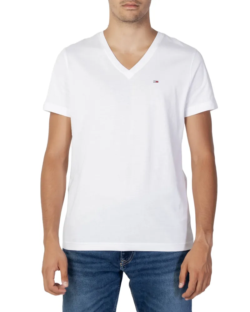 Tommy Hilfiger Jeans Herren T-Shirt Weiß
