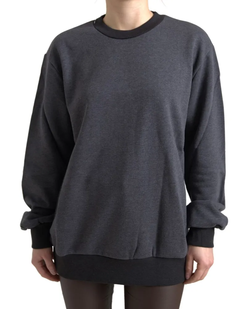 Dolce & Gabbana Übergroßer Strickpullover Tsh8085 Grau