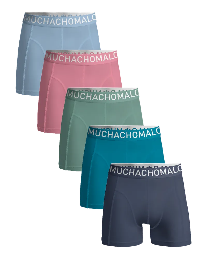 Muchachomalo 5er-Pack Boxershorts für Herren - Mehrfarbig Mehrfarbig