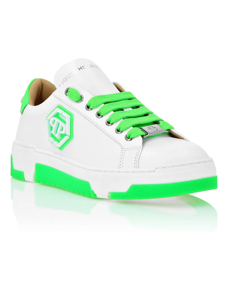 Philipp Plein Low-Top Turnschuhe Hexagon Grün