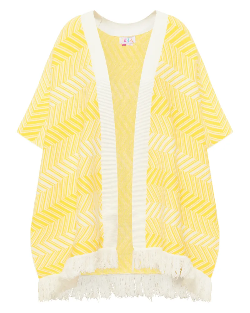IZIA Poncho en tricot  mahisha Gelb