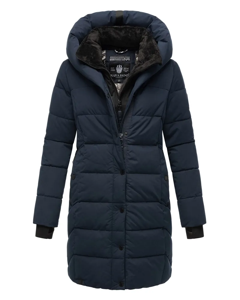NAVAHOO Damen Steppjacke Knutschilein – Warm & Stylisch Blau