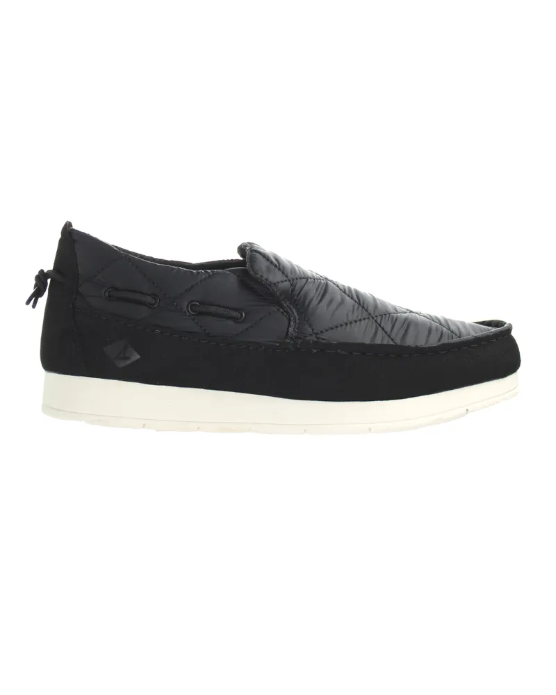 Sperry Top Sider Moc-Sider Nylon Herren schwarze Schuhe Schwarz