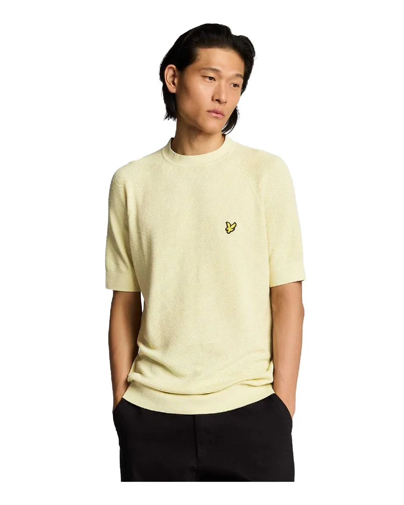 Lyle & Scott T-Shirt für Herren, Jerseyware, Regulär (Beige Beige