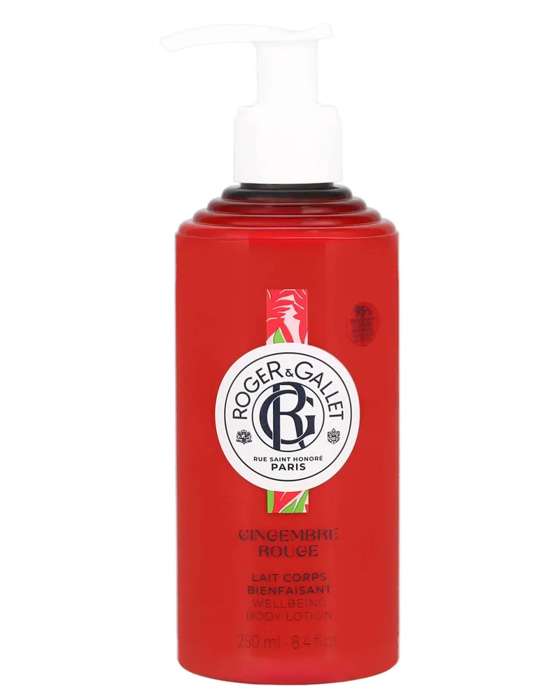 Roger & Gallet Ingwer Rot Körperlotion 250ml, Feuchtigkeitsspendend & Energetisierend 