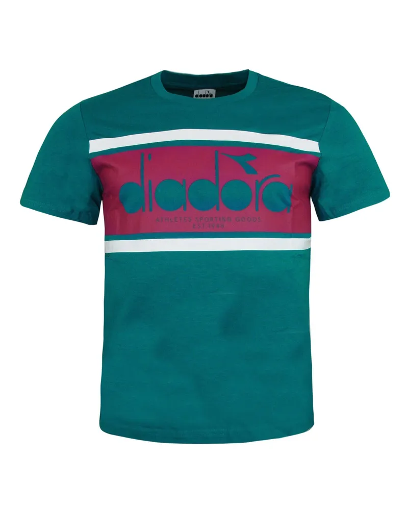 Diadora Logo Herren Deep Lake T-Shirt Blau
