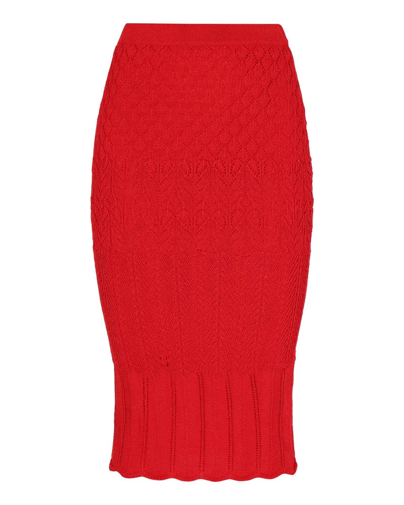 FAINA Rock Frauen Rot Rot