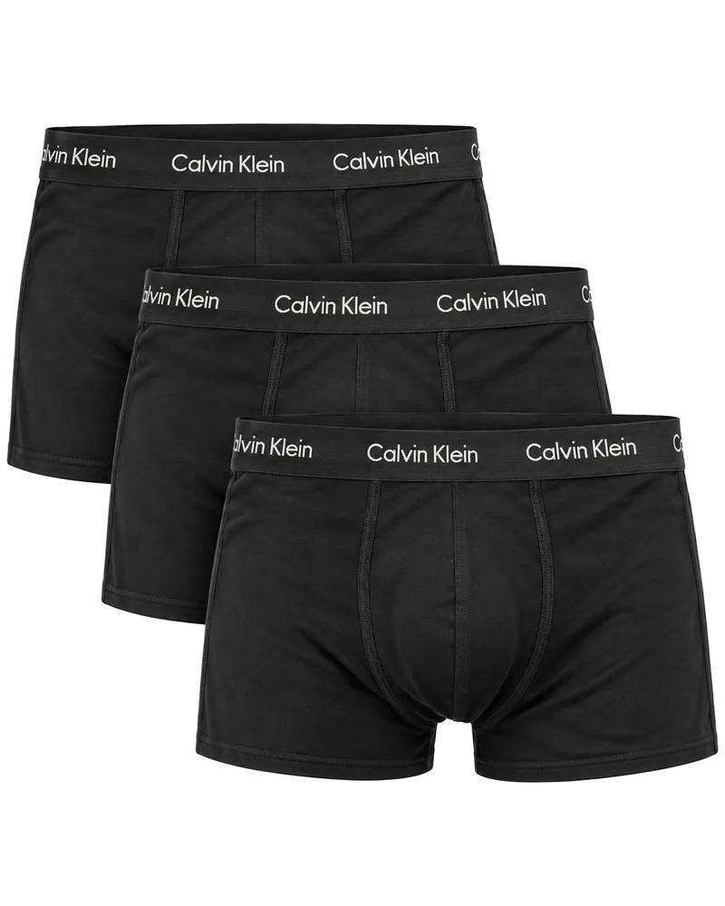 Calvin Klein Herren 3er-Pack Baumwoll-Stretch-Boxershorts Schwarz