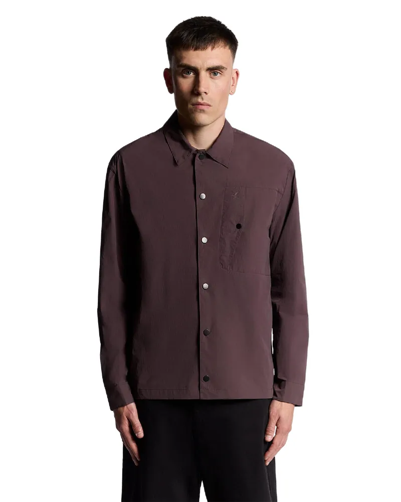 Lyle & Scott Hemd für Herren, Übergroß, Fältchen (Braun Braun