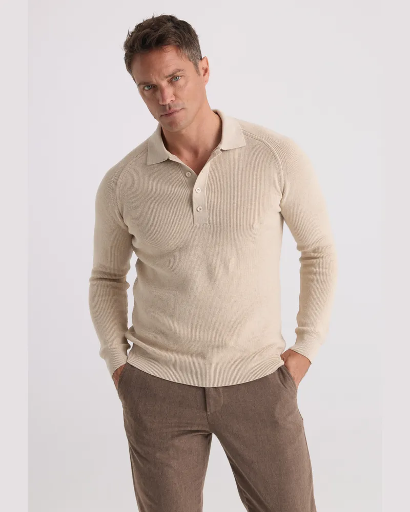 Felix Hardy Pullover mit Polokragen - Beige Beige