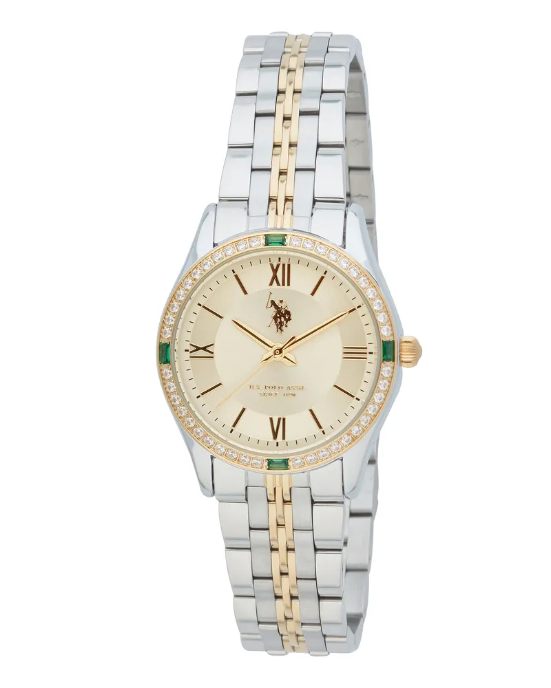 U.S. Polo Assn.  Giselle Damenuhr - Silber Silber