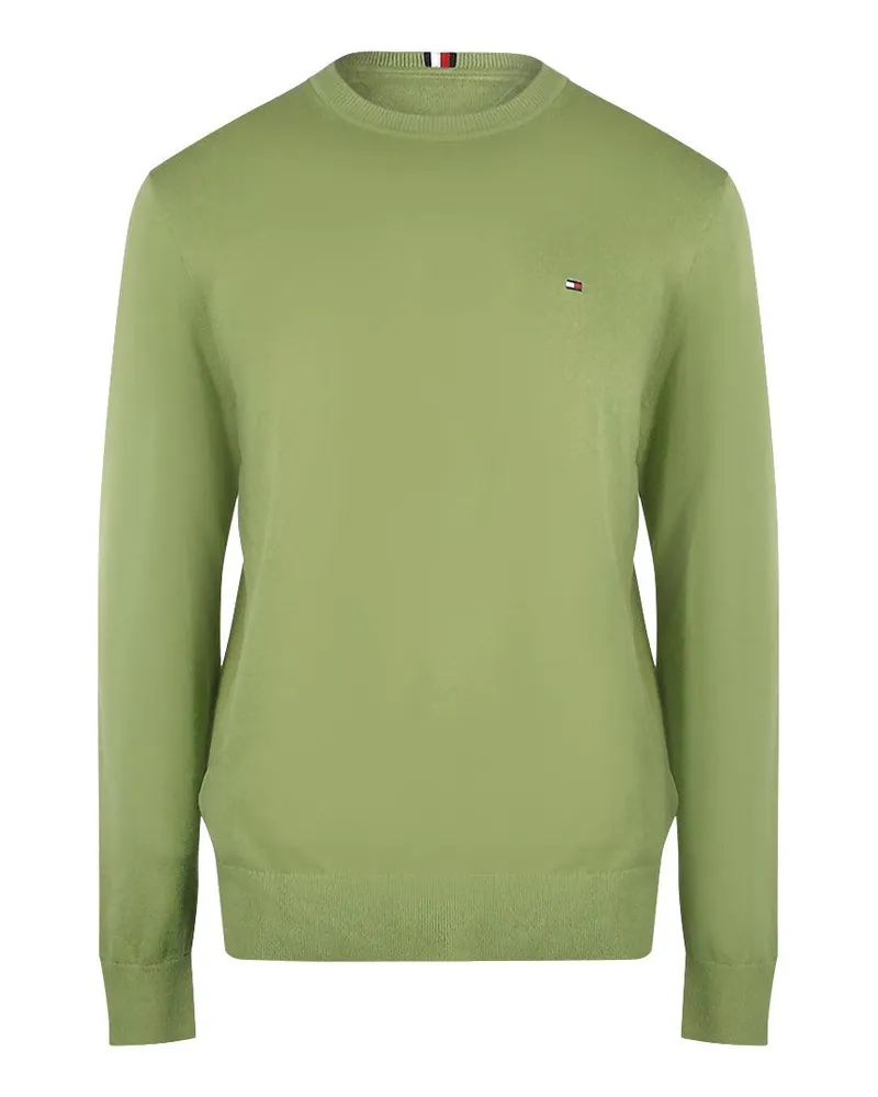 Tommy Hilfiger Sweatshirt für Herren, Rundhalsausschnitt (Olivgrün Oliv