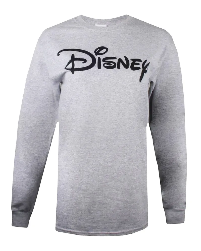 Disney T-Shirt für Damen Langärmlig (Grau Hellgrau