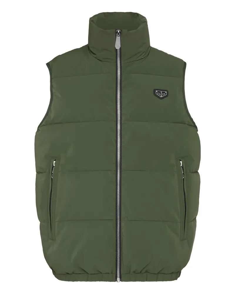 Philipp Plein Daunenweste Grün