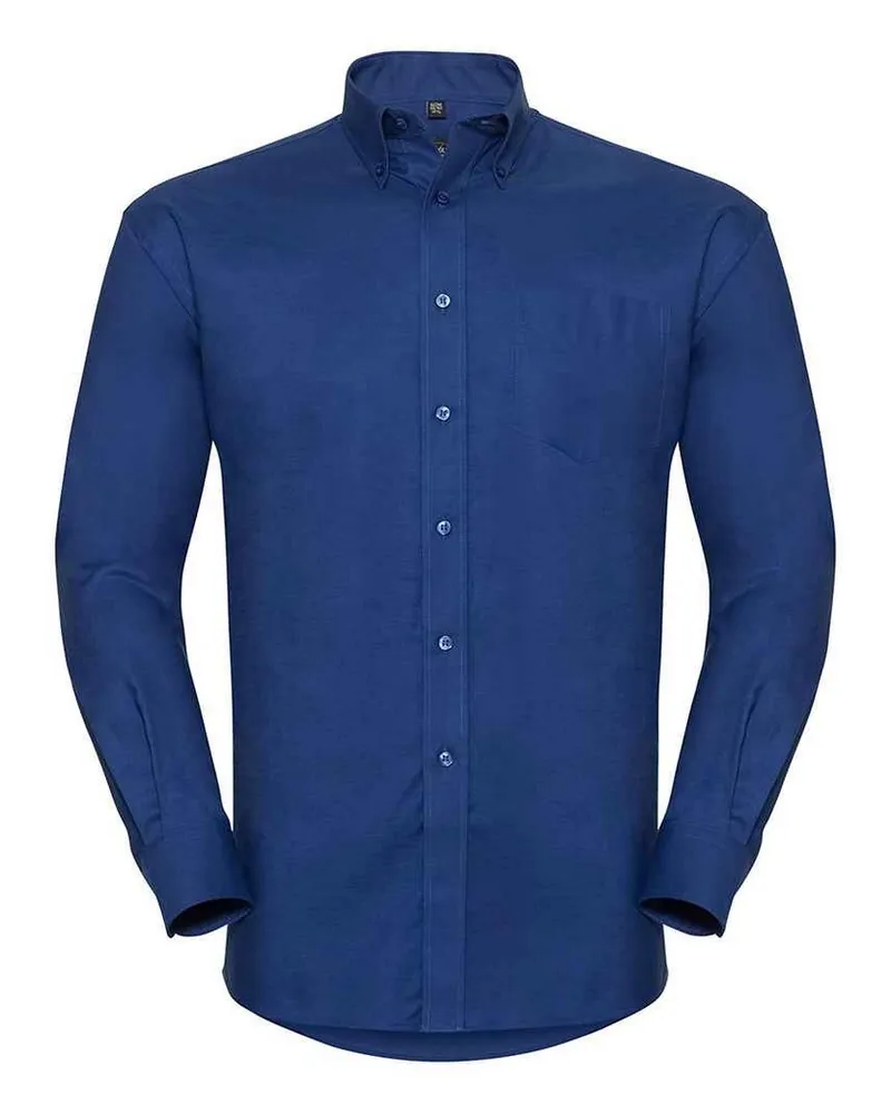 Russell Athletic Russell Collection - "Classic" Hemd für Herren Langärmlig Marineblau