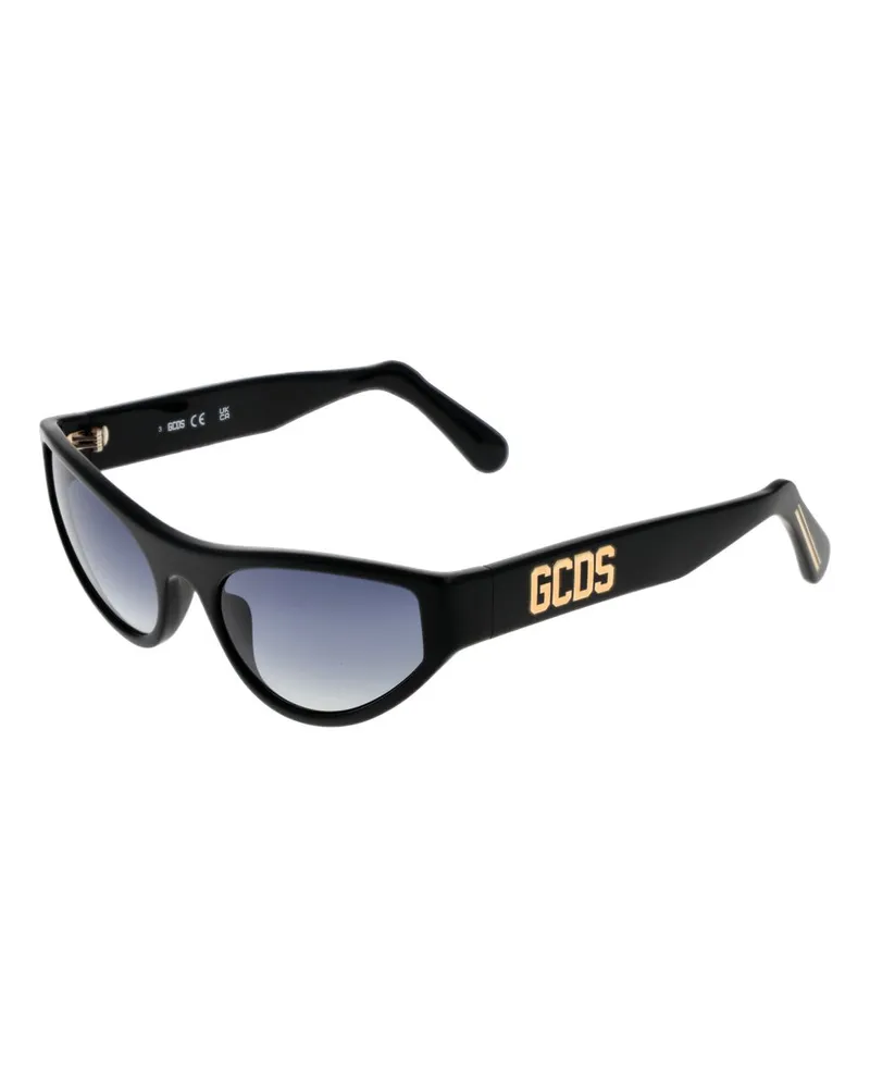 GCDS Sonnenbrille Schwarz Schwarz