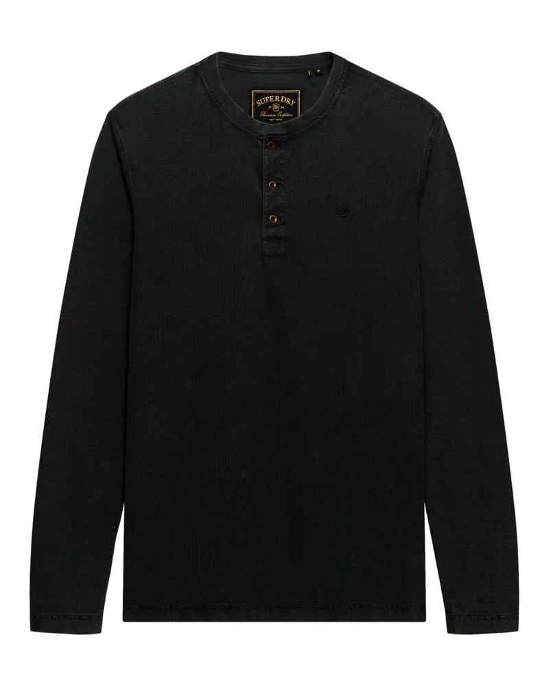 Superdry. Langarmshirt Schwarz