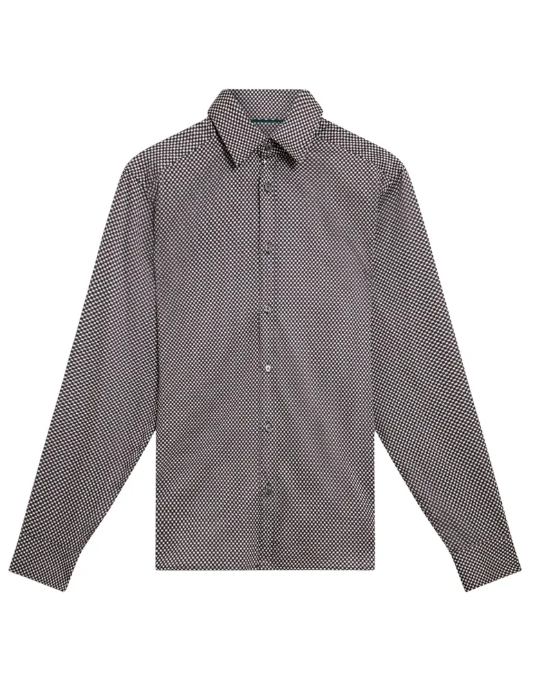 Ted Baker Jozef Mini Geo Print Navy Shirt Anthrazit