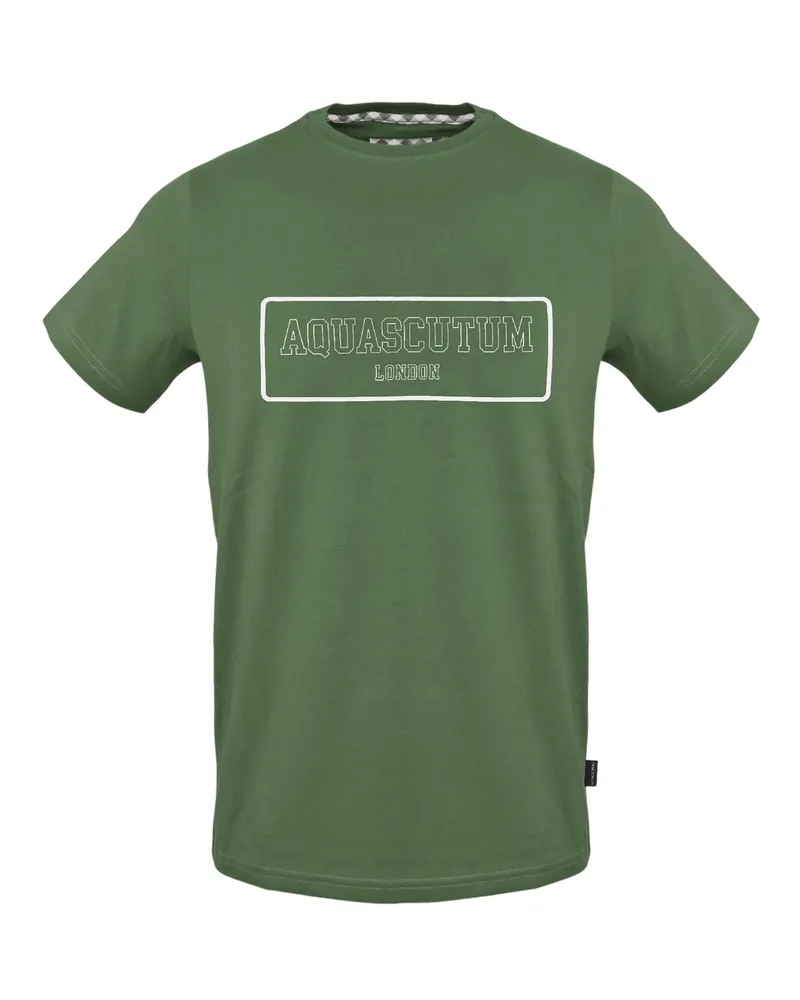 Aquascutum T-Shirt für Herren, Schmal (Militärgrün Grün