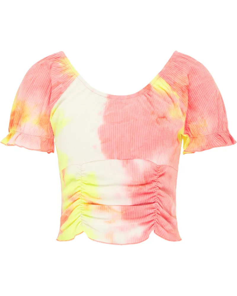 My Mo T-Shirt Damen Orange Mehrfarbig Mehrfarbig