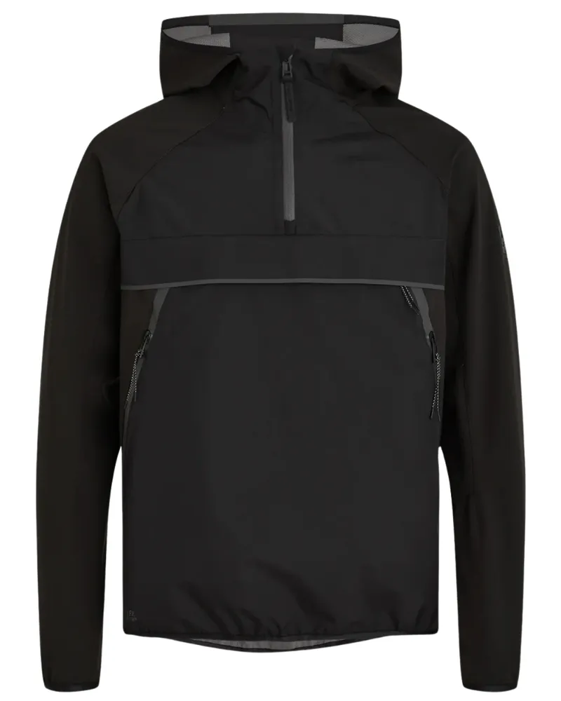 Belstaff Airside Pullover mit halbem Reißverschluss Schwarz Jacke Schwarz
