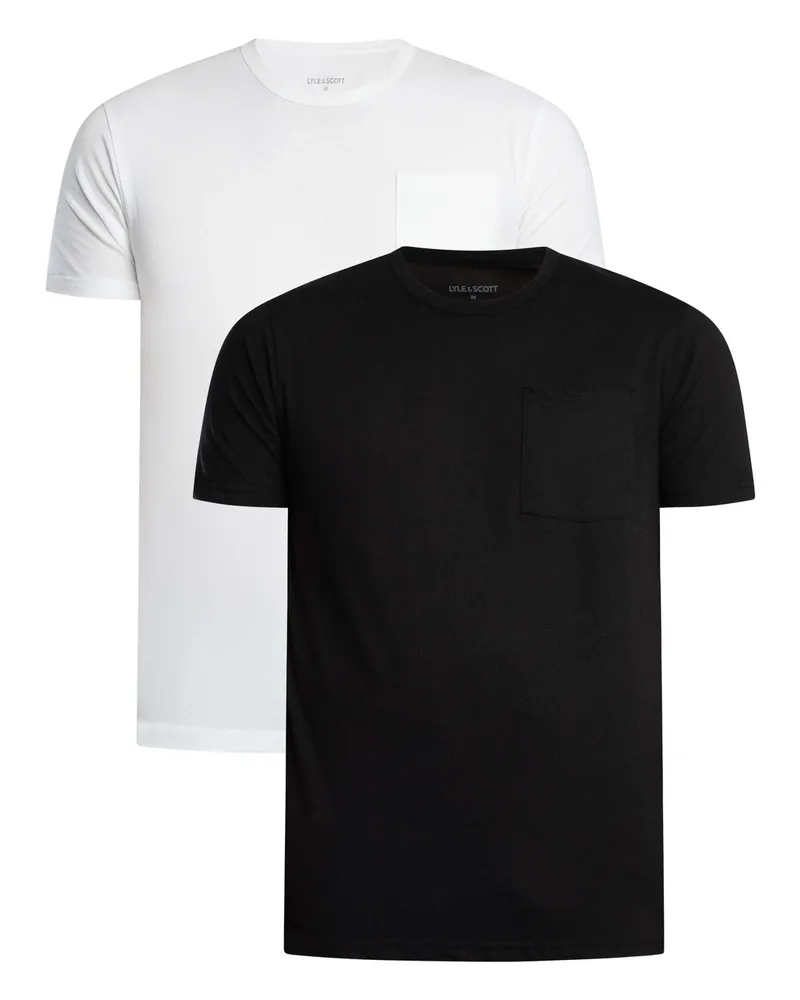 Lyle & Scott Basic 2Er-Pack Taschen-T-Shirt, Mehrfarbig Mehrfarbig