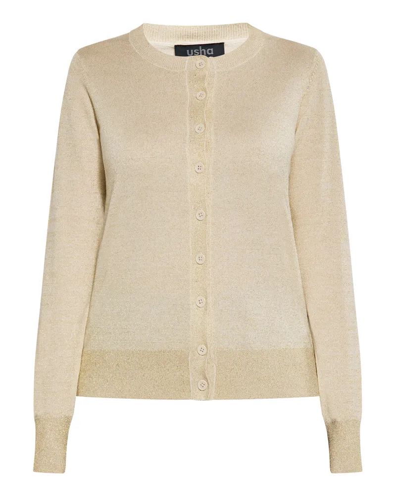 Usha Strickjacke Damen Creme Creme