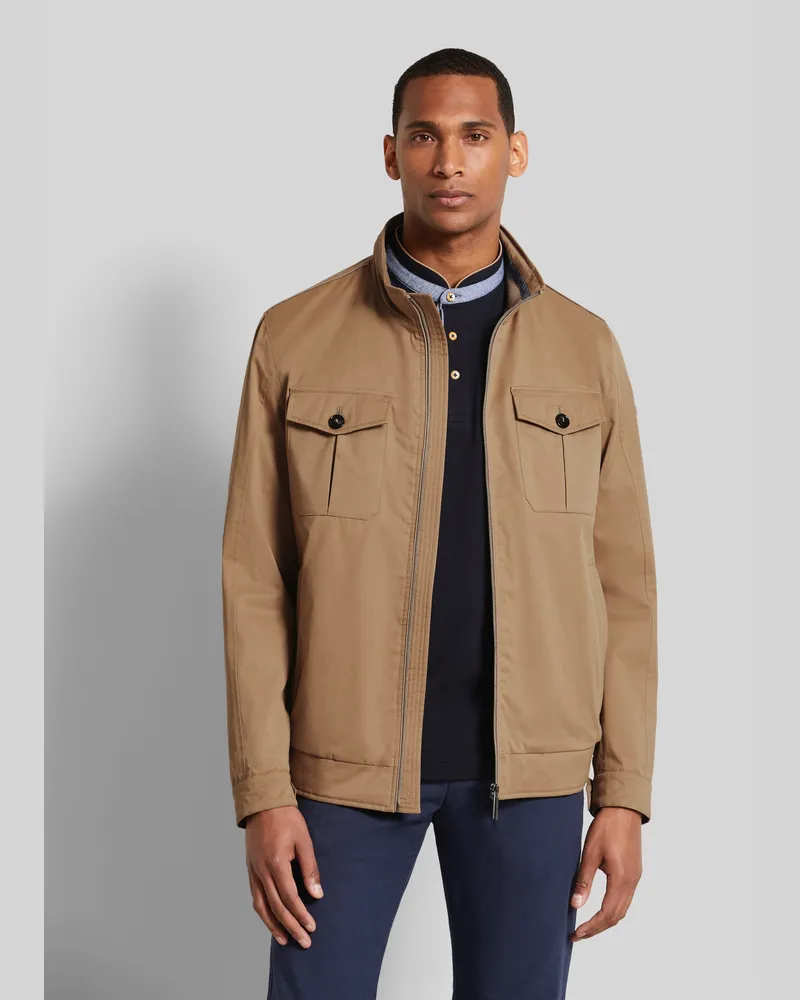 Bugatti Herren Blouson mit aufgesetzter Brusttasche Taupe
