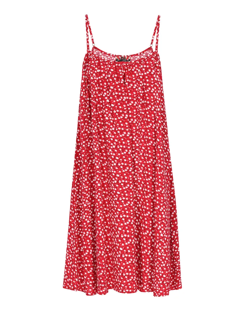 My Mo Kleid Frauen rot weiß Weiß