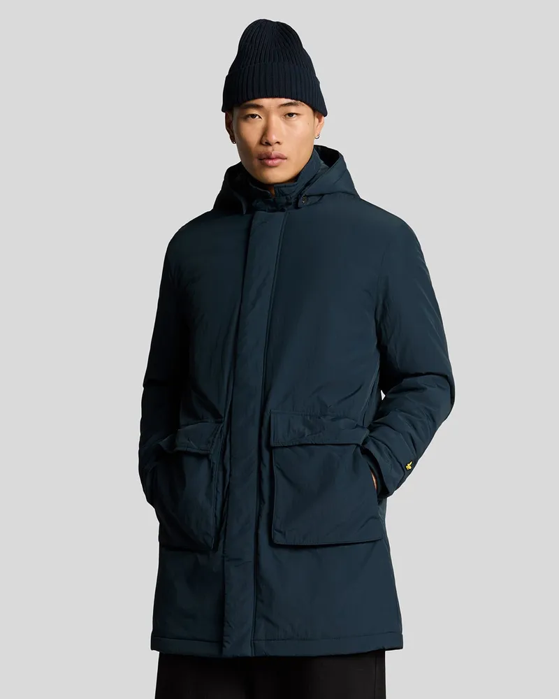 Lyle & Scott Wattierter Parka - Marineblau Marineblau