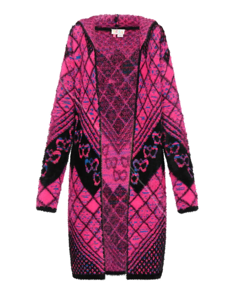 IZIA Strickjacke Frauen schwarz mehrfarbig Schwarz