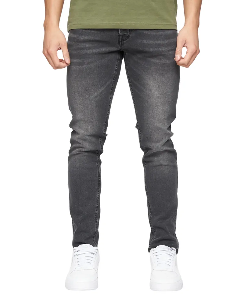 CrossHatch Buraca" Jeans für Herren (Holzkohle Gewaschen Anthrazit