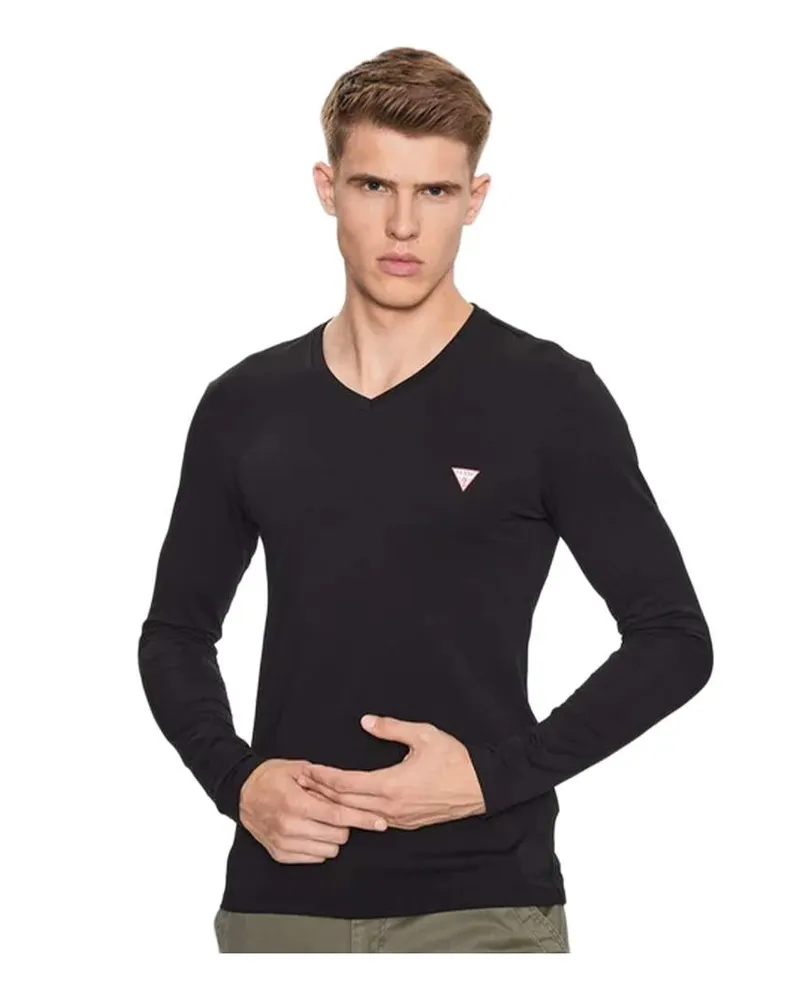 Guess Herren T-Shirt Vn Core Schwarz