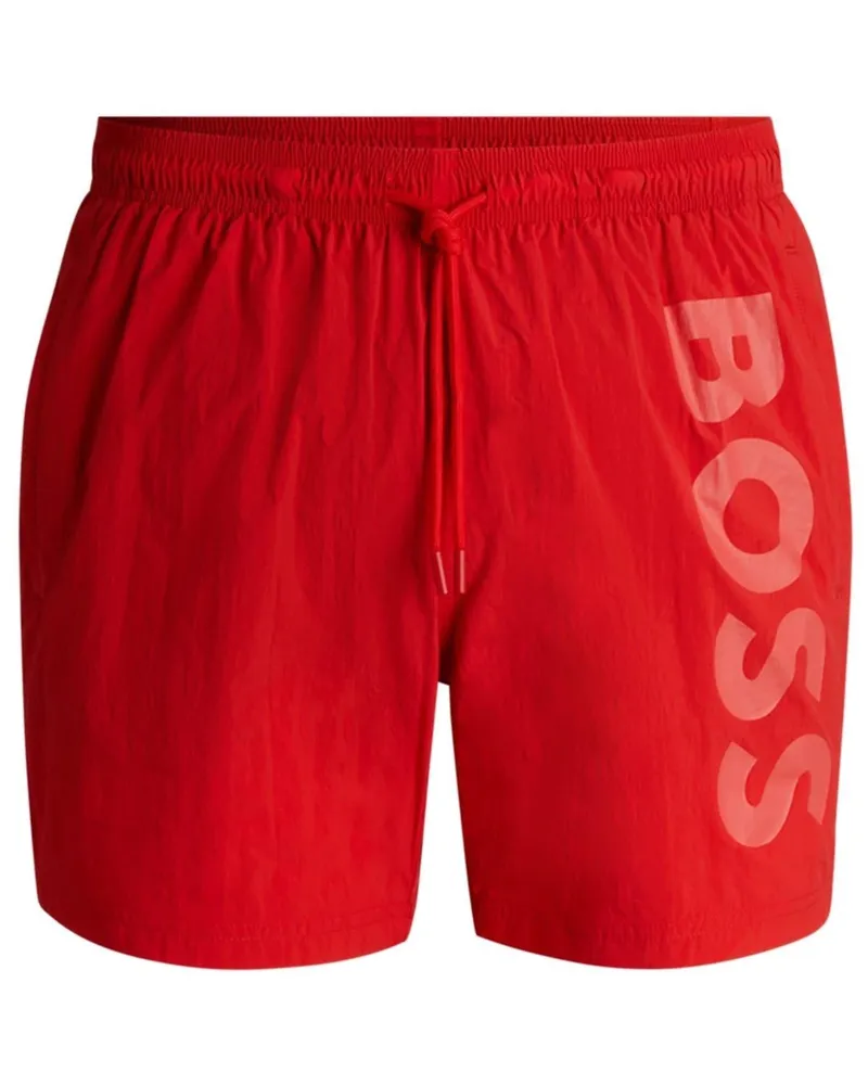 HUGO BOSS Octopus" Badeshorts für Herren (Leuchtend Rot Rot