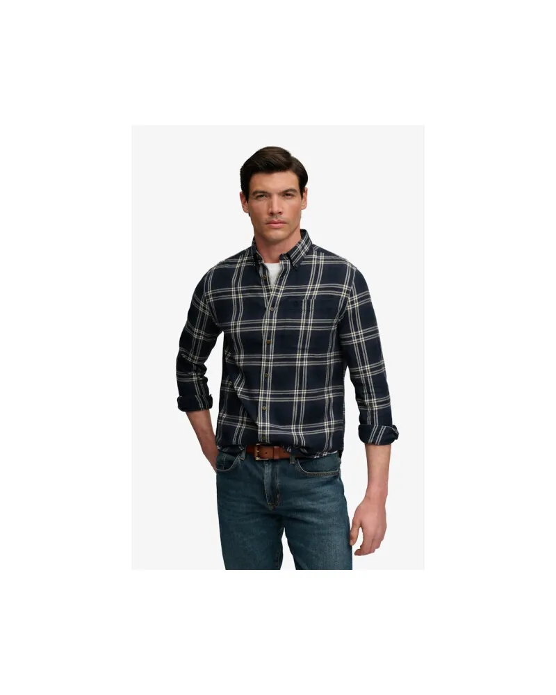 Superdry. Holzfällerhemd Aus Baumwolle, Blau Blau