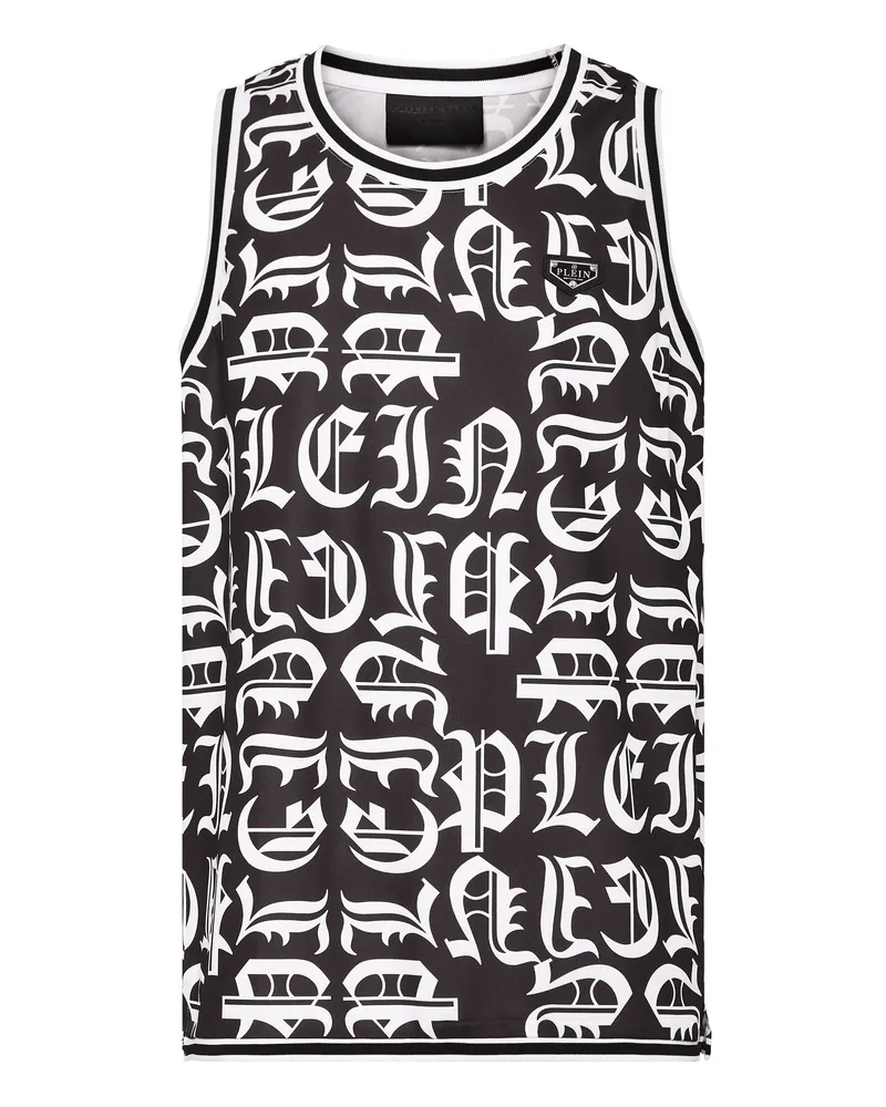 Philipp Plein Tanktop Gothic Plein Schwarz