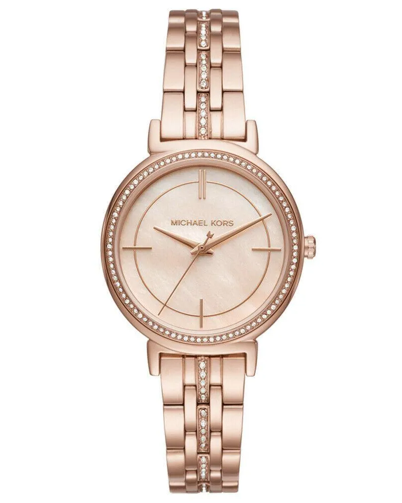 Michael Kors MK3643 Cinthia Mutter der Perle Zifferblatt Damenuhr Roségold