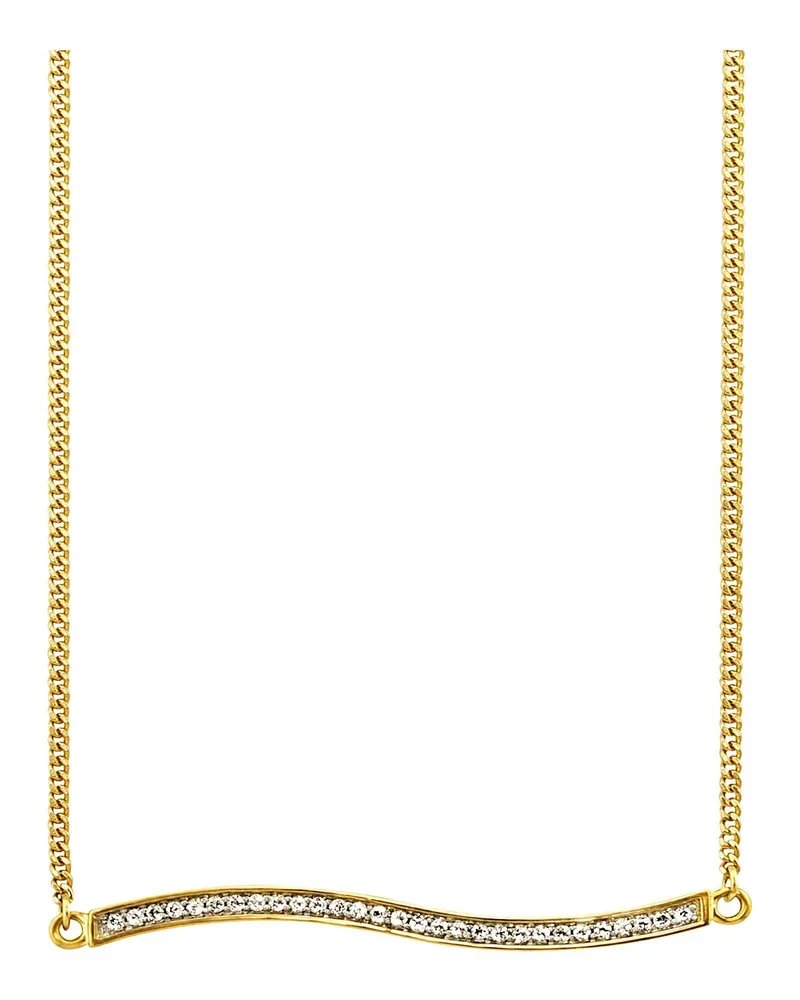 cai Collier aus 925er Sterlingsilber, vergoldet, Topas - Gold Gold