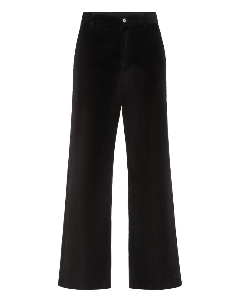 Philipp Plein Hose mit weitem Bein - Schwarz Schwarz