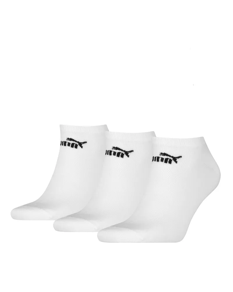 Puma Sneaker-Socken für Herren/Damen Unisex(3er-Pack) (Weiß Weiß