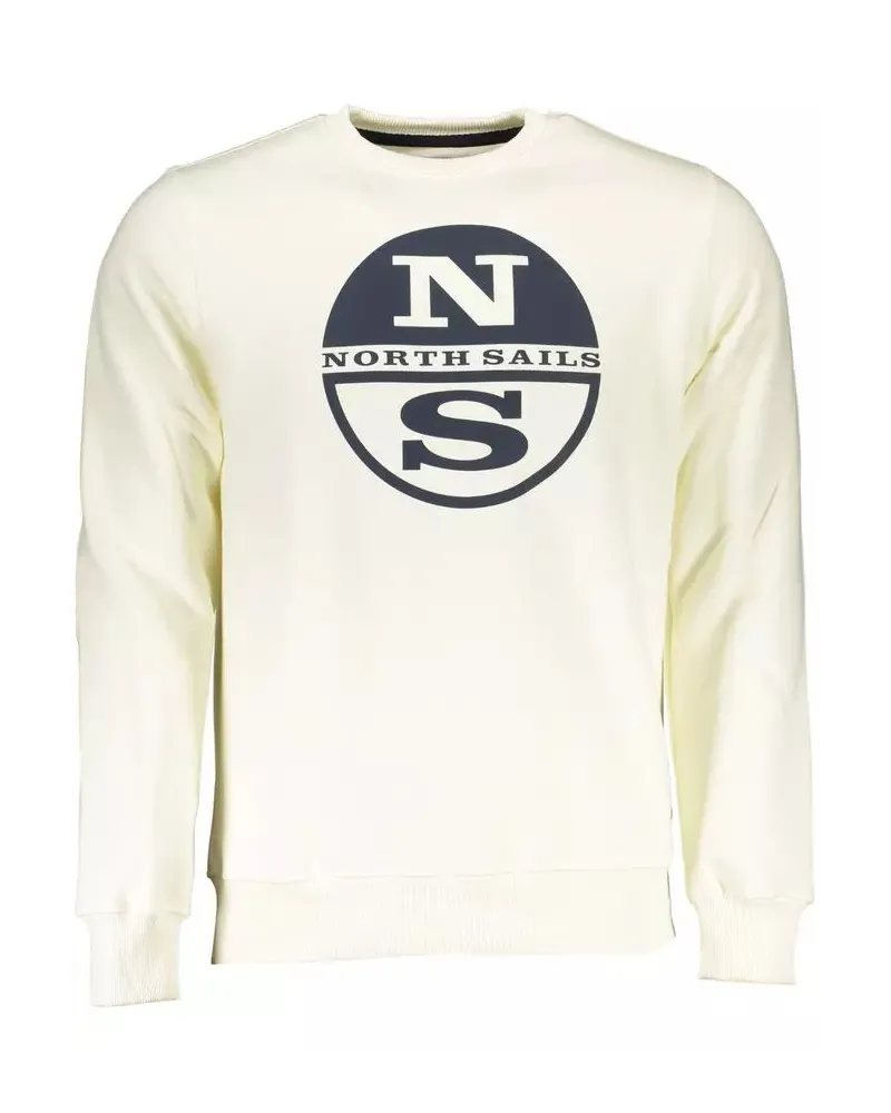 North Sails Crewneck-Sweatshirt, Modell NS23MCREWSWEATOFFWHITE - Hellgrau Hellgrau