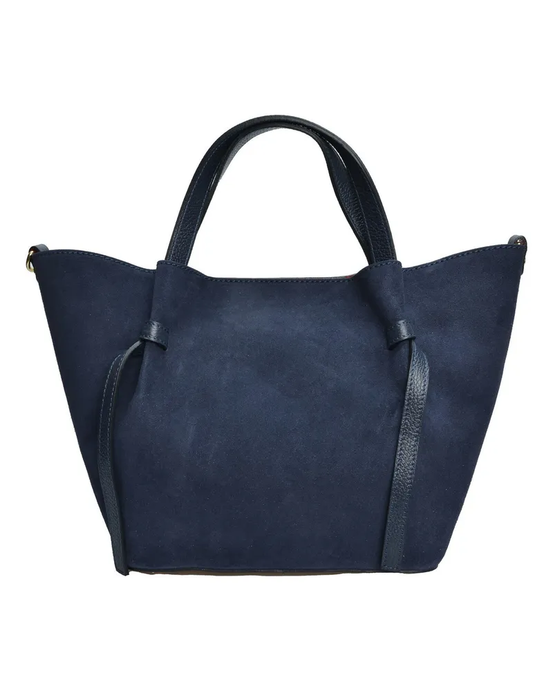 Isabella Rhea Blau Rindsledertasche Blau
