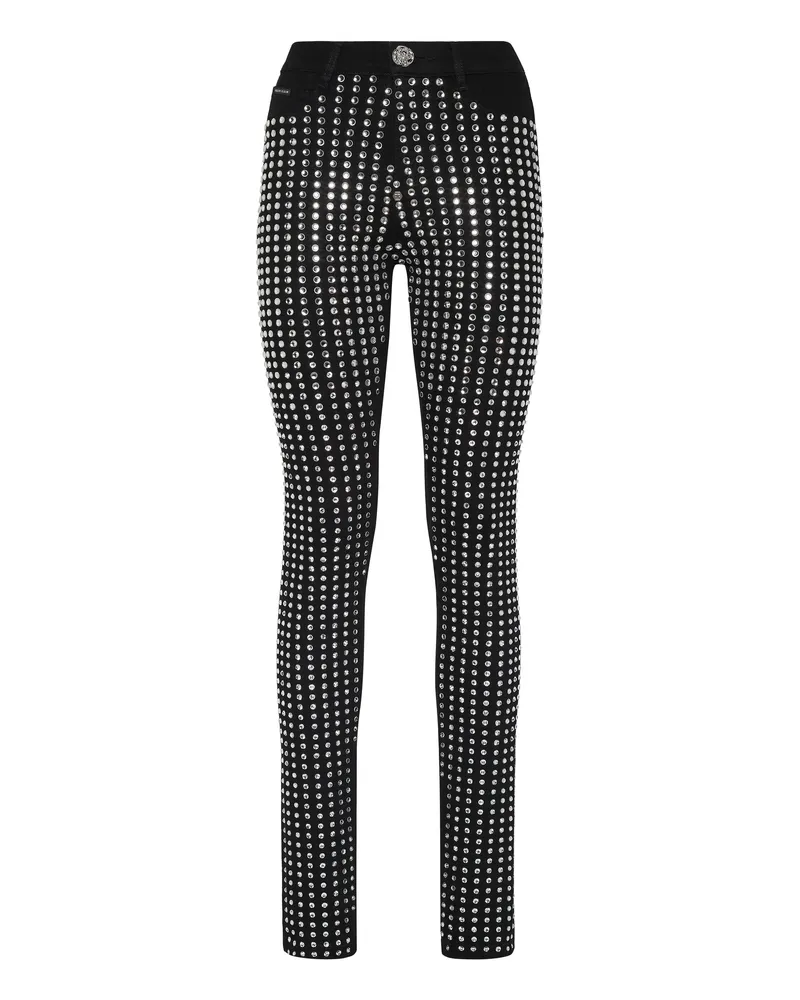 Philipp Plein Jeggings Schwarz