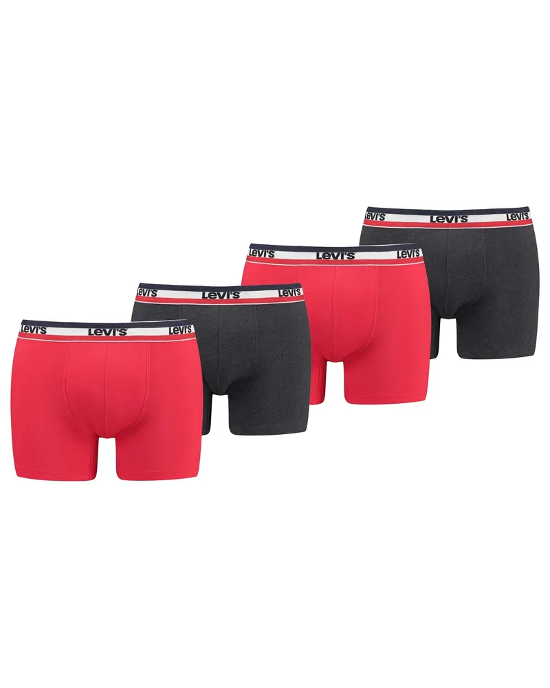 Levi's Levi's Men Sprtswr Logo Boxer Brief Org Co  Ecom Boxershort Mehrfarbig Mehrfarbig